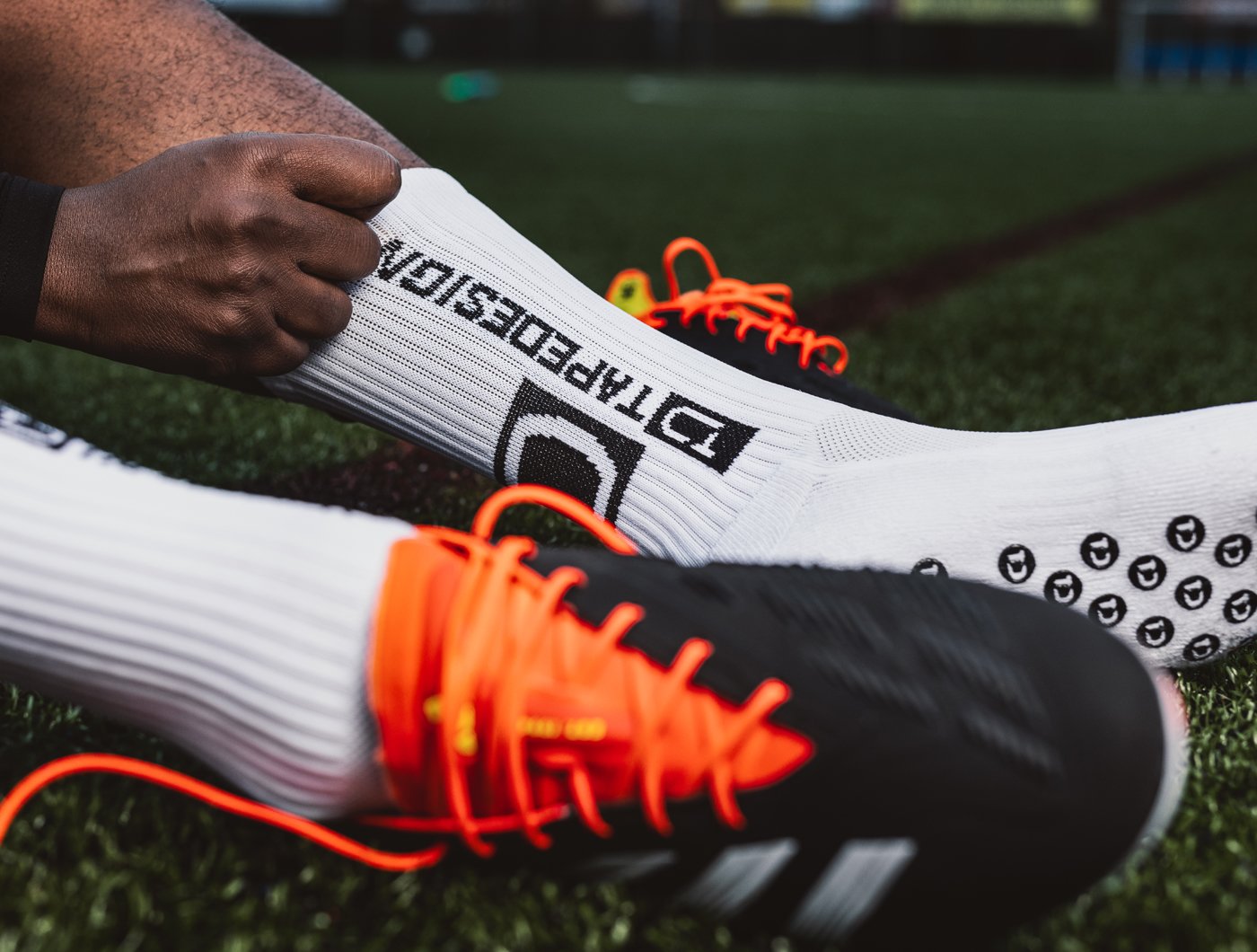 Pure Grip Socks - Orange & Black | Evangelista Sports
