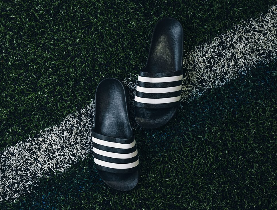 Sliders on Pitch, featuring adidas