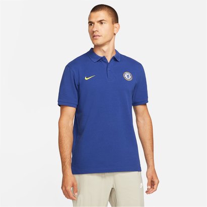 Nike Chelsea FC Short Sleeve Polo Shirt Mens