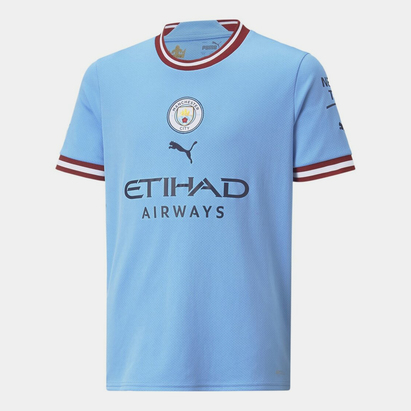 Puma Manchester City FC Home Shirt 2022 2023 Junior Boys