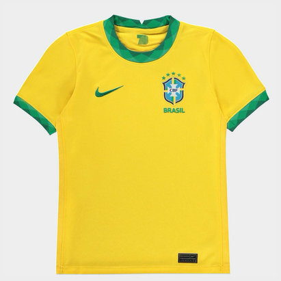 Nike Brazil 2020 Kids Home Football Shirt