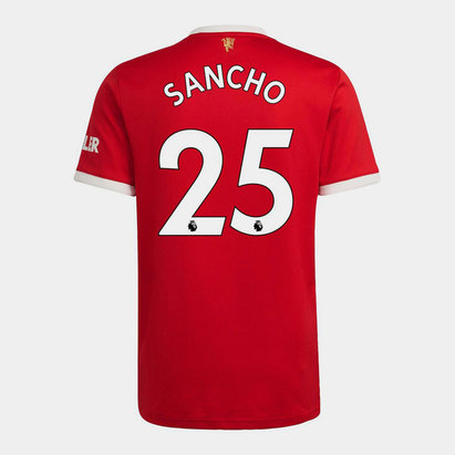 adidas Manchester United Jadon Sancho Home Shirt 2021 2022