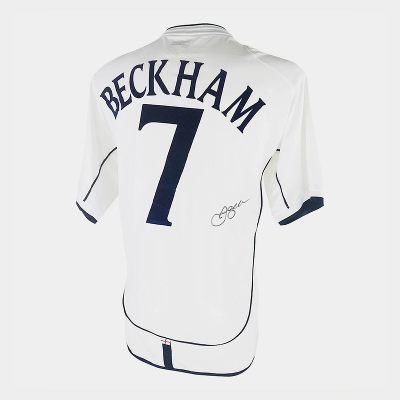Lovell Soccer Signed David Beckham Shirt - Rare World Cup 2002