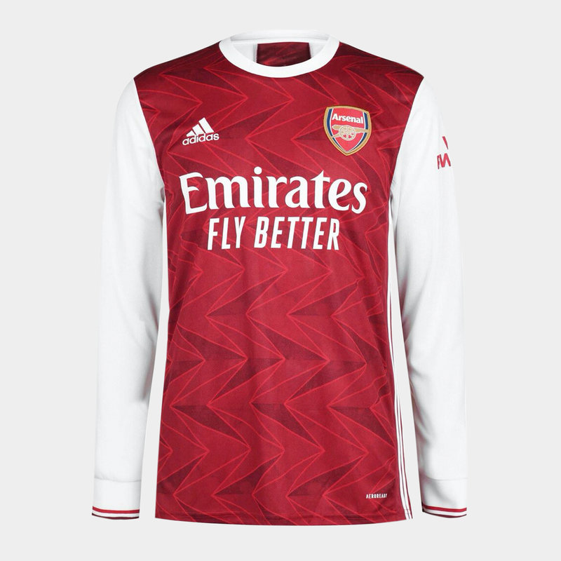 adidas Arsenal Home Long Sleeve Shirt 2020 2021