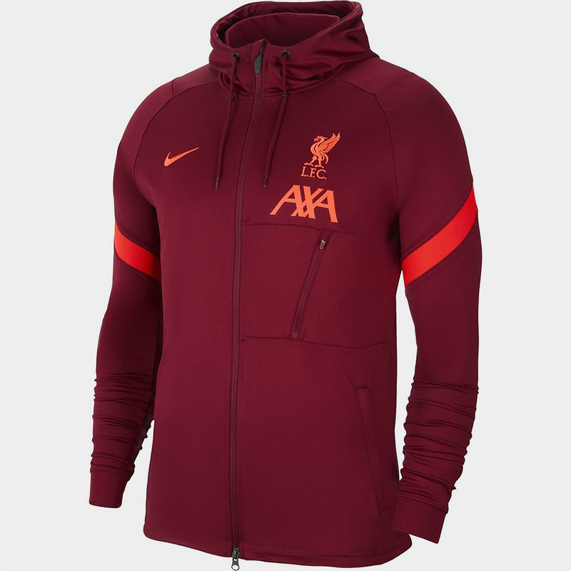Nike Liverpool Strike Hooded Track Jacket 2021 2022 Mens