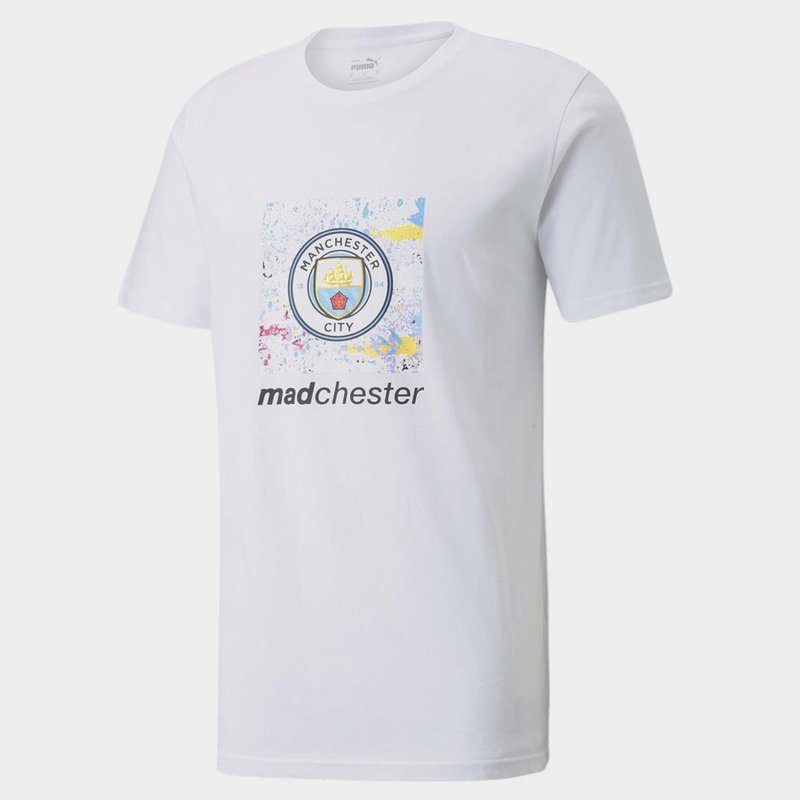 Puma Manchester City FC Graphic T Shirt Mens
