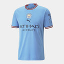 Manchester City FC Home Shirt 2022 2023 Mens