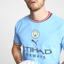 Manchester City Home Long Sleeve Shirt Mens