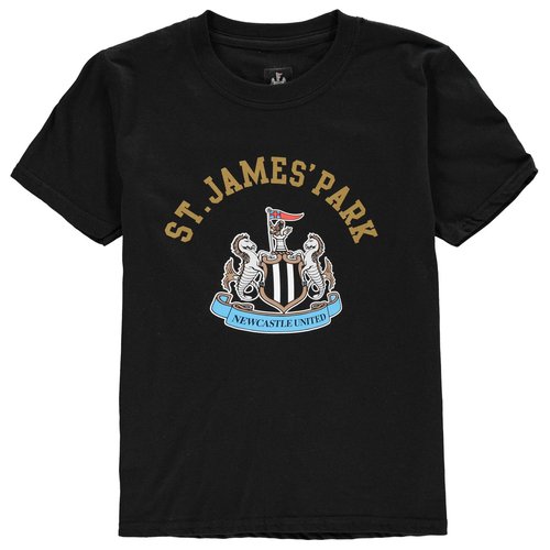 Newcastle United FC Crest T Shirt Junior Boys