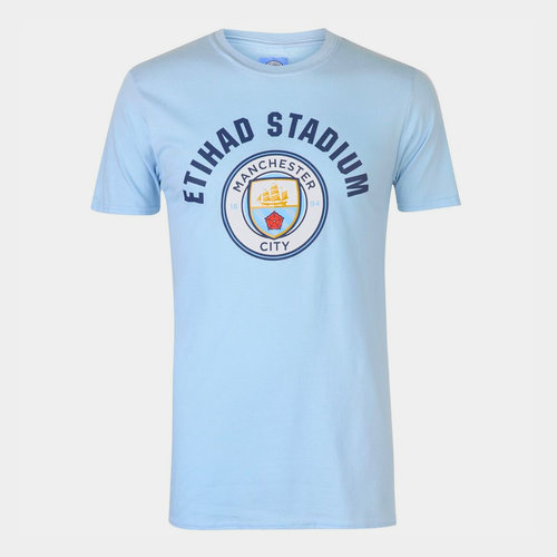 Manchester City FC T Shirt Mens