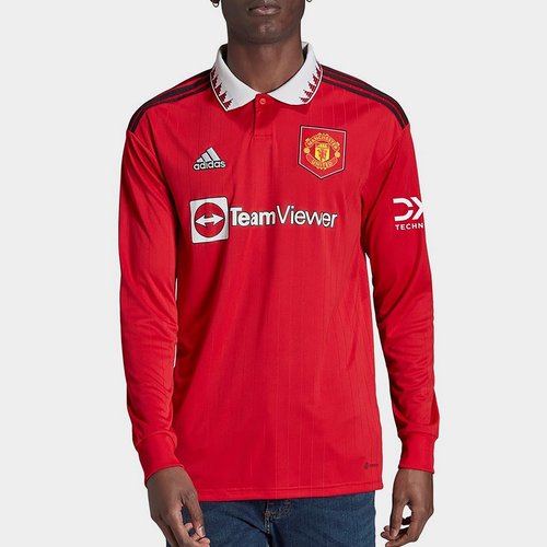 Manchester United Long Sleeve 2022 2023 Home Shirt