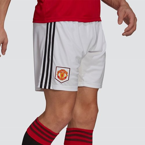 adidas Manchester Home Shorts Adults White,