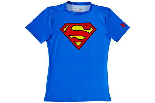 HeatGear Junior Alter Ego Compression Short Sleeve Top - Superman